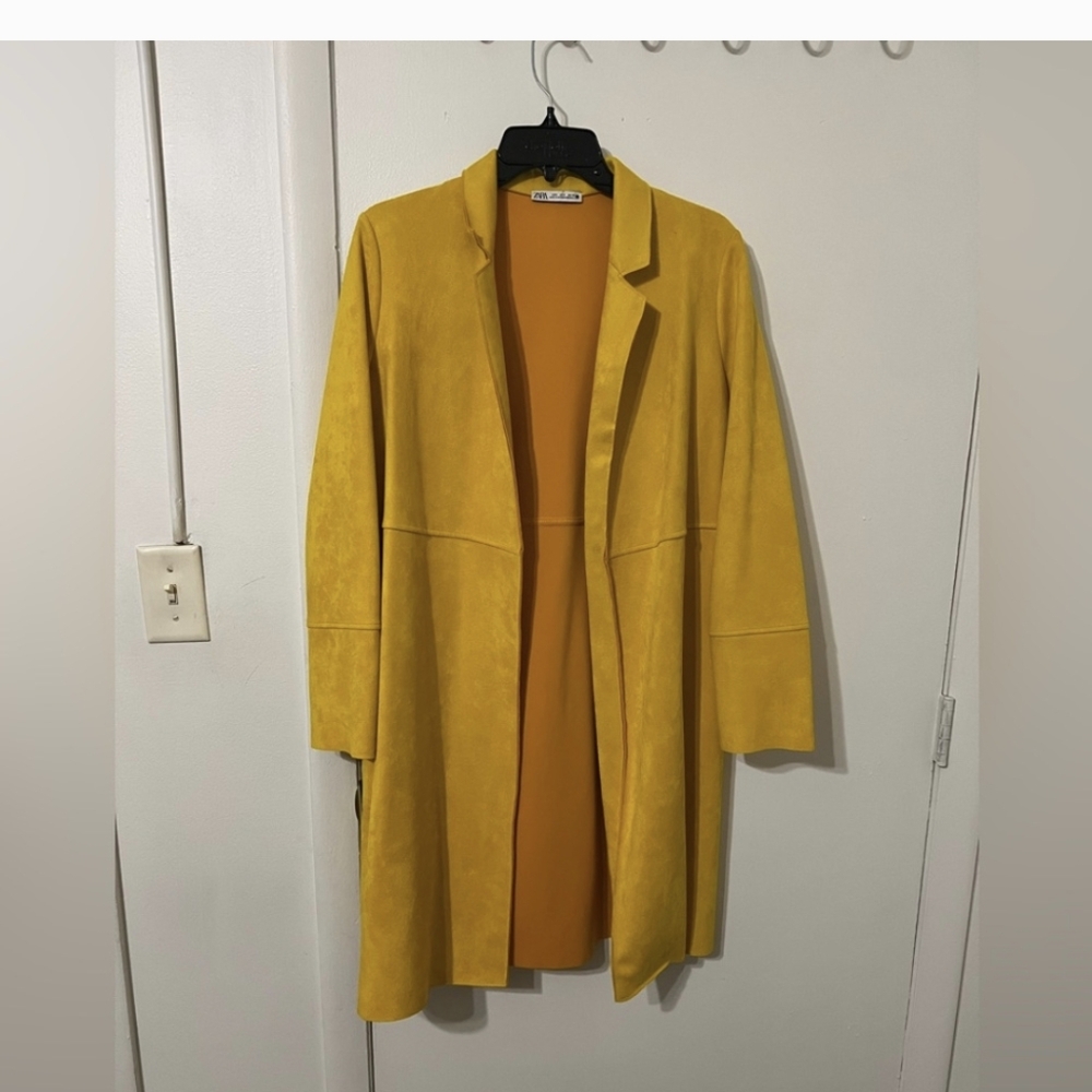 Zara Mustard Yellow Trench Coat